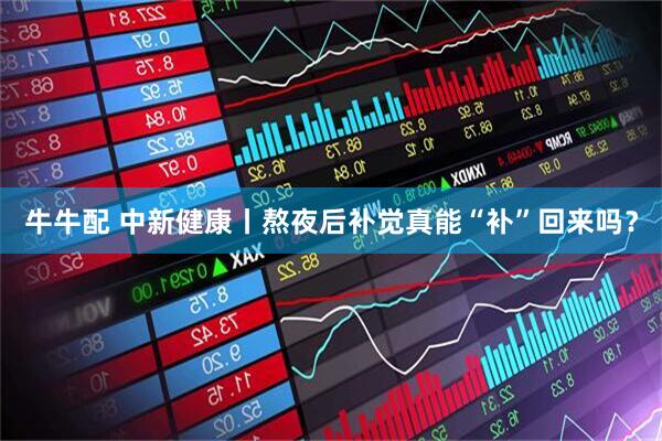 牛牛配 中新健康丨熬夜后补觉真能“补”回来吗？